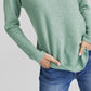 Suéter feminino Charter Club 100% cashmere, verde, tamanho extrapequeno