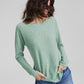 Suéter feminino Charter Club 100% cashmere, verde, tamanho extrapequeno