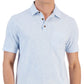 Camisa polo masculina listrada mesclada azul tamanho XX-G