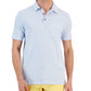 Camisa polo masculina listrada mesclada azul tamanho XX-G