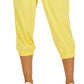 Calça Capri Reciclada Retro Feminina ID Ideology Amarela