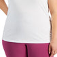 ID Ideology Camiseta regata feminina arco-íris com costas em T, branca, tamanho 1X