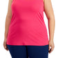 ID Ideology Camiseta regata feminina arco-íris com costas em T rosa
