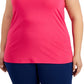 ID Ideology Camiseta regata feminina arco-íris com costas em T rosa