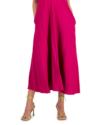 Vestido longo feminino com decote halter, tamanho pequeno, roxo, da INC International Concepts