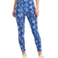 Legging Capri Camuflada Feminina Style &amp; Co Azul Tamanho Médio