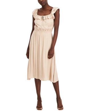 Vestido metálico feminino INC International Concepts marrom tamanho X-Large