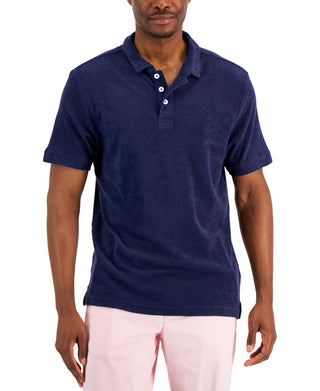 Polo Club Room Reverse Terry Masculino Azul Tamanho Pequeno