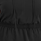 Blusa Alfani Feminina com Botões na Cintura, Preta, Tamanho 0X