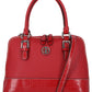 Bolsa feminina Giani Bernini Saffiano Croco Dome vermelha tamanho regular