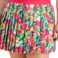 ID Ideology Saia-calça plissada com estampa tropical feminina rosa tamanho 2X