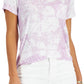 Camiseta feminina com um bolso e logotipo da Style &amp; Co, roxa, tamanho extragrande