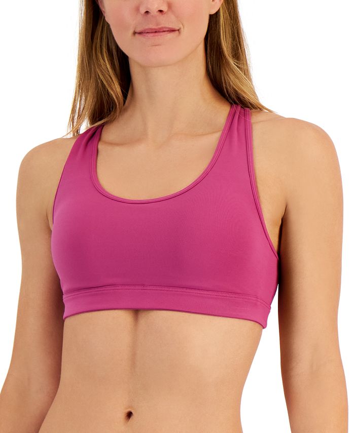 Sutiã esportivo feminino ID Ideology Performance de impacto médio, roxo, tamanho 1X