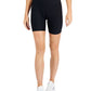 ID Ideology Shorts de ciclismo feminino canelado sólido, preto, tamanho pequeno