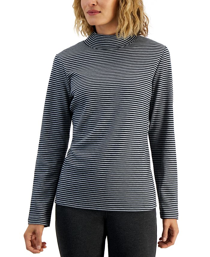 Blusa Carmela Mock Neck Karen Scott Feminina Cinza Tamanho XS