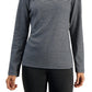 Blusa Carmela Mock Neck Karen Scott Feminina Cinza Tamanho XS