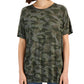 Camiseta feminina estampada Style &amp; Co, verde, tamanho pequeno, extragrande