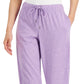 Calça Capri Reciclada Retro Feminina ID Ideology Roxa Tamanho Médio