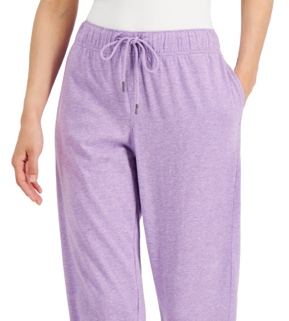 Calça Capri Reciclada Retro Feminina ID Ideology Roxa Tamanho Médio