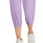 Calça Capri Reciclada Retro Feminina ID Ideology Roxa Tamanho Médio