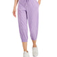Calça Capri Reciclada Retro Feminina ID Ideology Roxa Tamanho Médio