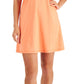 Vestido de performance feminino ID Ideology, cor sólida, laranja, tamanho pequeno