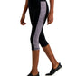 Leggings curtas femininas ID Ideology Colorblocked Roxo Tamanho Pequeno Médio