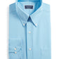Camisa social masculina Club Room Regular Fit Traveler Azul Tamanho 15,5 x 32 x 33