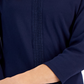 Karen Scott Blusa Feminina Manga 3/4 Crochê Detalhe Azul Tamanho X-G