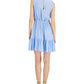 Vestido curto sem mangas feminino INC International Concepts, azul, tamanho XX-G