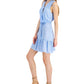 Vestido curto sem mangas feminino INC International Concepts, azul, tamanho XX-G