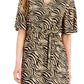 Vestido longo feminino zebra INC International Concepts marrom tamanho médio