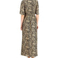 Vestido longo zebra feminino INC International Concepts marrom tamanho XX-grande