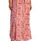 Vestido longo feminino estampado com sobrepeliz INC International Concepts, tamanho laranja, pequeno e pequeno