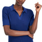 Suéter polo feminino Alfani Pointelle azul tamanho médio