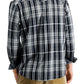 Camisa masculina Sun + Stone Remington Woven Regular Fit com botões, preta, tamanho pequeno