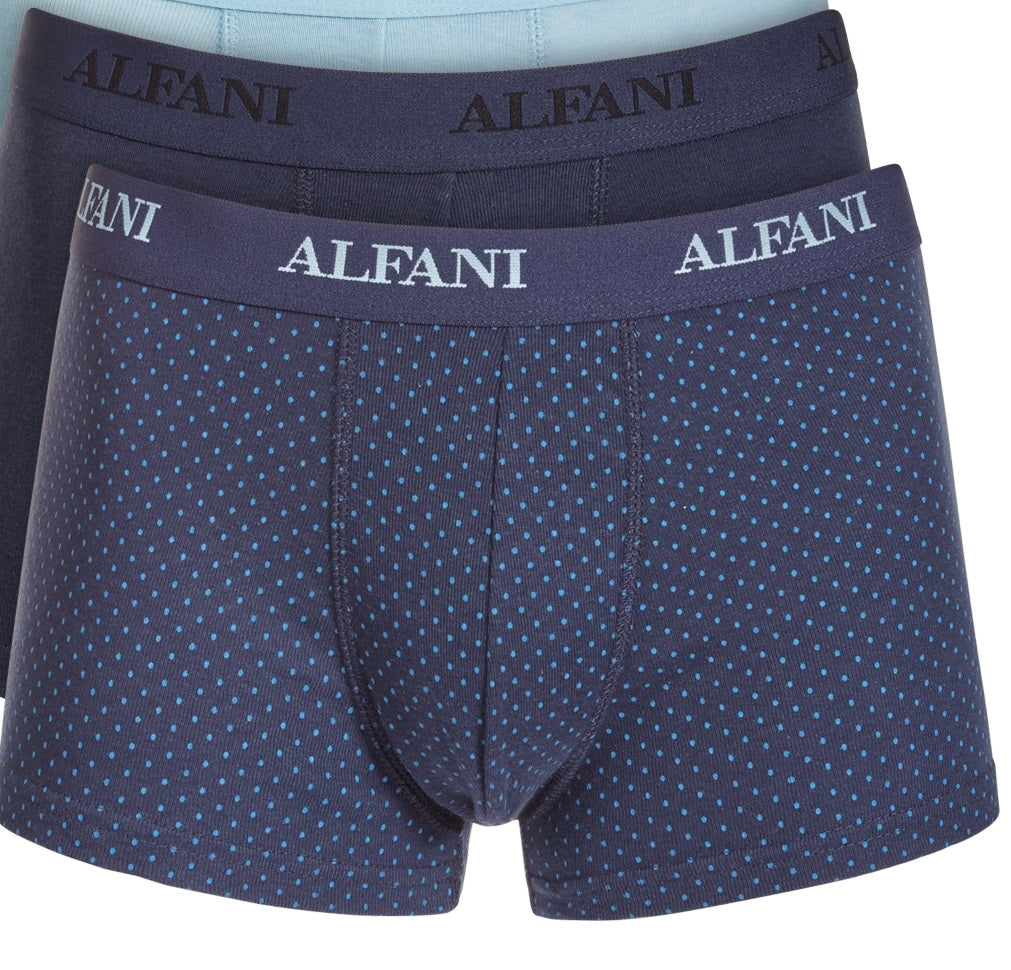 Calções de banho Alfani Men's Moisture Absorvente Azul Tamanho Grande - Pacote com 5
