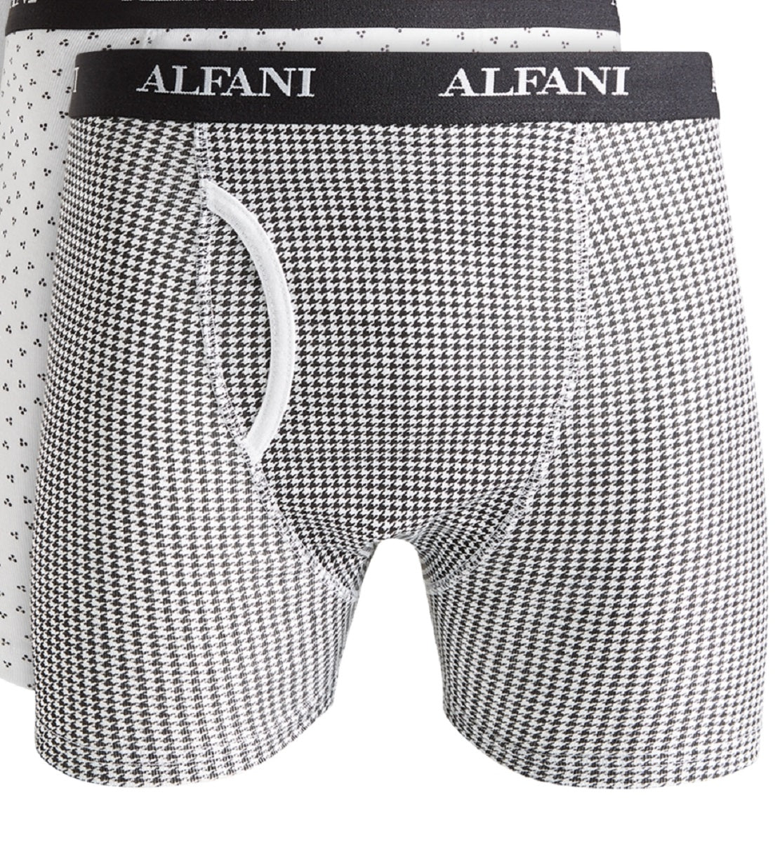 Cuecas boxer masculinas Alfani com absorção de umidade, pretas, tamanho grande, 5 unidades
