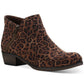 Botas femininas Sun + Stone Abby Double Zip, marrom, tamanho 8 M