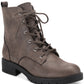 Botas de combate femininas Frankiee com cadarço Sun + Stone, marrom, tamanho 6 M