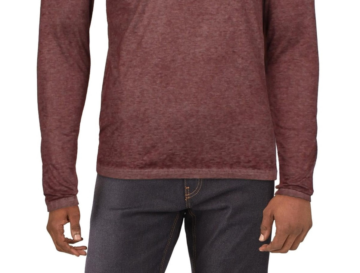 Camiseta masculina com gola alta e manga curta INC International Concepts, vermelha, tamanho X-S