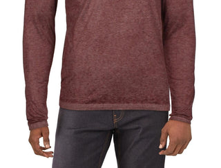 Camiseta masculina com gola alta e manga curta INC International Concepts, vermelha, tamanho X-S