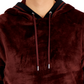 Moletom com capuz masculino INC International Concepts Regular Fit com nervuras e veludo marrom, tamanho X-G