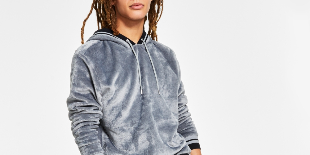 Calça de moletom cargo masculina INC International Concepts Regular Fit com nervuras e veludo, azul, tamanho XX-G