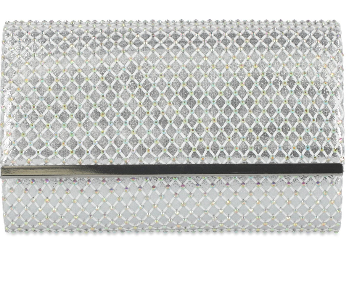 INC International Concepts Caitlin Microstone Clutch Feminina Cinza Tamanho Regular