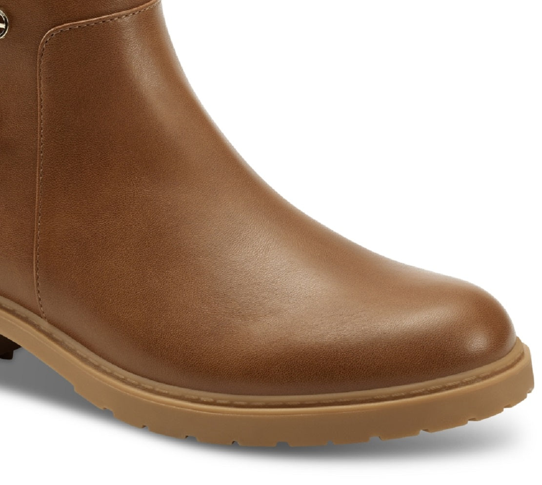 Botas femininas Giani Bernini Brennin com fivela marrom tamanho 6 M