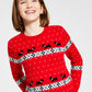Charter Club Big Girl's Walking Scottie Holiday Sweater Vermelho Tamanho Pequeno