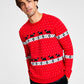 Charter Club Masculino Caminhada Scottie Holiday Sweater Vermelho Tamanho Grande