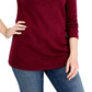 Karen Scott Suéter Túnica Feminina Gola Balé Vermelho Tamanho X-G