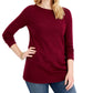 Karen Scott Suéter Túnica Feminina Gola Balé Vermelho Tamanho X-G
